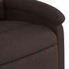 vidaXL Fauteuil inclinable Marron fonc&eacute; Tissu
