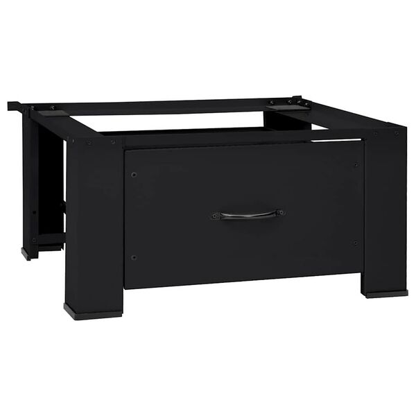 vidaXL Socle pour Machine à Laver Noir 64 x 55 x 32.5 cm Acier