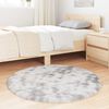 vidaXL Tapis Shaggy à poils longs NAVARRA gris argenté 100x100 cm