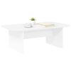 vidaXL Table basse Blanc 93 x 53 x 33 cm Bois d'ing&eacute;nierie