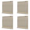 vidaXL Stores à rouleau Bambou naturel 4 pcs 120x160 cm