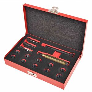 vidaXL Kit r&eacute;paration filetage bougie de pr&eacute;chauffage 15 pcs M10x1,0mm