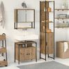 vidaXL Ensemble de mobilier de salle de bain 3 pcs Ch&ecirc;ne artisanal