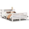 vidaXL Cadre de lit sans matelas blanc 140x190 cm bois de pin massif
