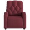 vidaXL Fauteuil de massage inclinable Rouge bordeaux Tissu
