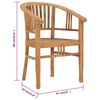 vidaXL Ensemble à manger de jardin 3 pcs Bois de teck solide