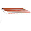 vidaXL Auvent manuel rétractable sur pied 350x250 cm Orange et marron