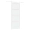 vidaXL Porte coulissante ORKDAL 93 x 232 cm Bois d'ing&eacute;nierie Blanc