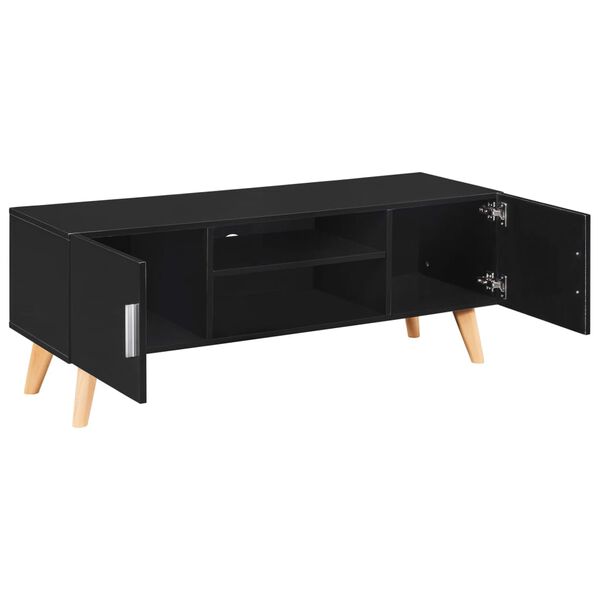 vidaXL Meuble TV Noir 120x40x46 cm MDF