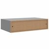 vidaXL Étagères à tiroirs murales 2 pcs gris 40x23,5x10 cm MDF