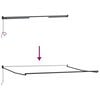 vidaXL Auvent R&eacute;tractable Noir 400 &times; 300 cm Polyester et Aluminium