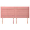vidaXL T&ecirc;te de lit avec oreilles Rose 183x16x118/128 cm Velours