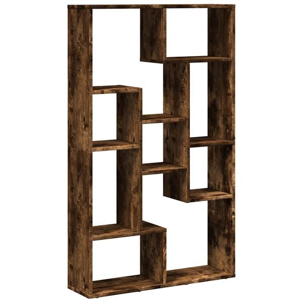 vidaXL Biblioth&egrave;que ch&ecirc;ne fum&eacute; 72x20x120,5 cm bois d'ing&eacute;nierie