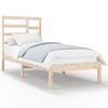 vidaXL Cadre de lit sans matelas bois massif 90x190 cm