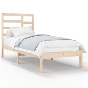 vidaXL Cadre de lit sans matelas bois massif 90x190 cm