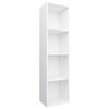 vidaXL Biblioth&egrave;que/Meuble TV Blanc 36x30x143 cm Bois d'ing&eacute;nierie