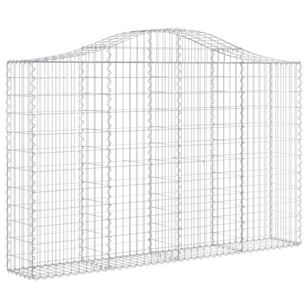 vidaXL Paniers &agrave; gabions arqu&eacute;s 30 pcs 200x30x120/140 cm Fer galvanis&eacute;
