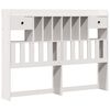 vidaXL Lit biblioth&egrave;que sans matelas blanc 160x200 cm bois pin massif