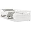 vidaXL Lit de jour sans matelas blanc 90x200 cm bois de pin massif