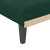 vidaXL Chaise longue vert fonc&eacute; velours