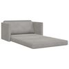 vidaXL Canap&eacute;-Lit 110cm Gris clair Velours