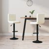 vidaXL Tabourets de bar lot de 2 crème velours