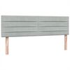 vidaXL Sommier &agrave; lattes de lit et matelas gris clair 160x210cm velours