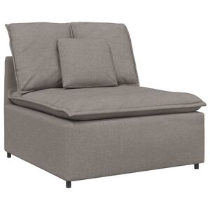 vidaXL Module central de canap&eacute; modulable avec coussins taupe 100 cm