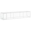 vidaXL Enclos pour Poules Argent&eacute; 500 x 100 x 100 cm Acier galvanis&eacute;