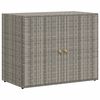 vidaXL Armoire de rangement jardin Gris 100x55,5x80 cm R&eacute;sine tress&eacute;e