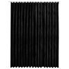 vidaXL Rideau occultant avec crochets Velours Noir 290x245 cm