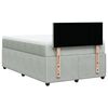 vidaXL Sommier &agrave; lattes de lit et matelas Gris clair 120x200cm Velours