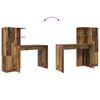 vidaXL Bureau 2 pcs Bois ancien