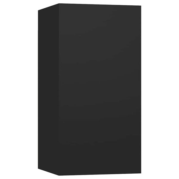 vidaXL Meuble TV Noir 30,5x30x60 cm Bois d&rsquo;ing&eacute;nierie
