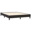 vidaXL Sommier &agrave; lattes de lit avec matelas et LED noir 140x210 cm velours