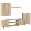 vidaXL Ensemble meuble TV Ch&ecirc;ne Sonoma Bois d'ing&eacute;nierie