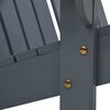 vidaXL Chaise Adirondack double Bois Gris