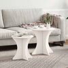 vidaXL Table basse 2 pcs Blanc Bois massif en pin