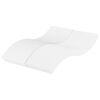 vidaXL Matelas en mousse blanc 140x210 cm duret&eacute; H2 H3