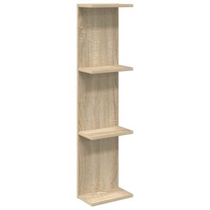 vidaXL &Eacute;tag&egrave;re Murale Ch&ecirc;ne Sonoma 25 x 15 x 100 cm Bois d'ing&eacute;nierie