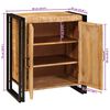 vidaXL Cabinet de chevet Marron Bois de mangue brut massif