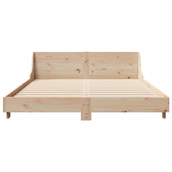 vidaXL Cadre de lit sans matelas 140x190 cm bois de pin massif