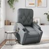 vidaXL Fauteuil inclinable de massage électrique gris similicuir