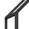 vidaXL Portant de bois chauffage noir 60x25x60 cm