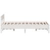 vidaXL Cadre de lit sans matelas blanc 150x200 cm bois de pin massif