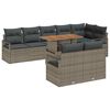 vidaXL Ensemble de canap&eacute; de jardin 9 pc 8-Nombre de places