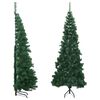 vidaXL Sapin de No&euml;l artificiel d'angle Vert 180 cm PVC