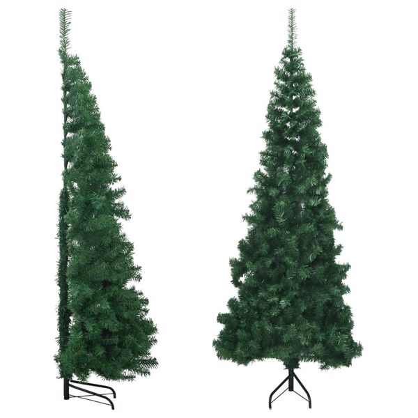 vidaXL Sapin de No&euml;l artificiel d'angle Vert 180 cm PVC