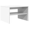 vidaXL Table basse Blanc 60 x 50 x 40 cm Bois d'ing&eacute;nierie
