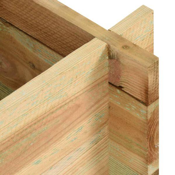 vidaXL Jardinière surélevée de légumes Bois de pin imprégné 120 cm